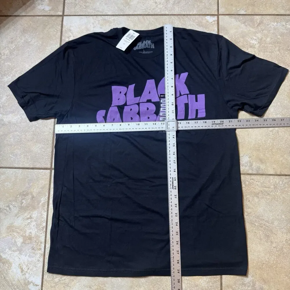 Black Sabbath Purple Logo T-Shirt Size LARGE New With Tags